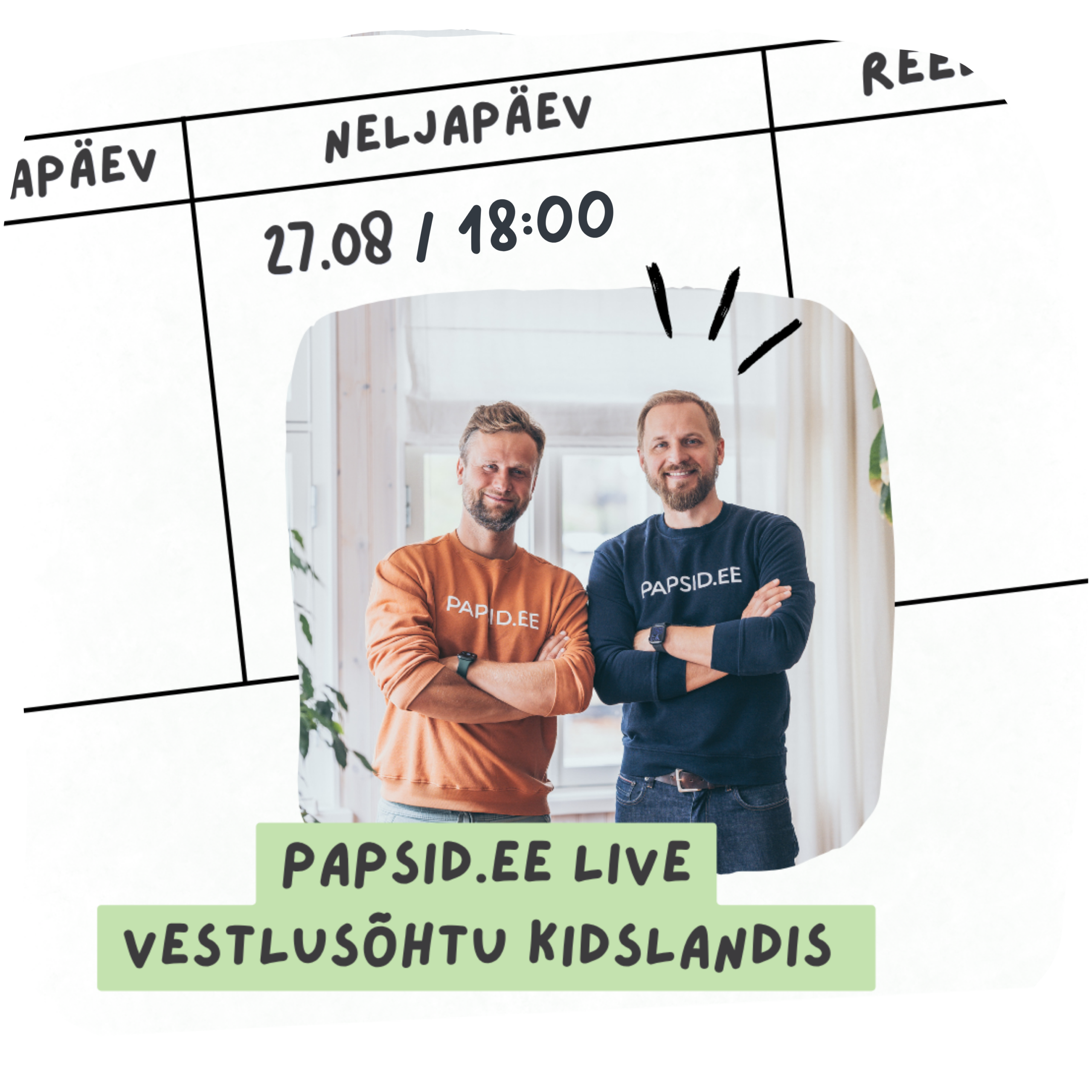 Papsid.ee vestlusõhtu Kidslandis – õhtu täis huumorit, päriselu ja äratundmist lapsevanematele. Ausad vestlused, inspireerivad lood ja mõnus atmosfäär Tartus.